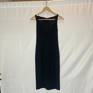Ralph Lauren Deep V-Neck Black Dress Size 2